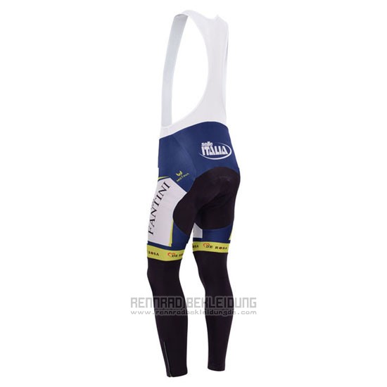 2014 Fahrradbekleidung Vini Fantini Grun und Blau Trikot Langarm und Tragerhose